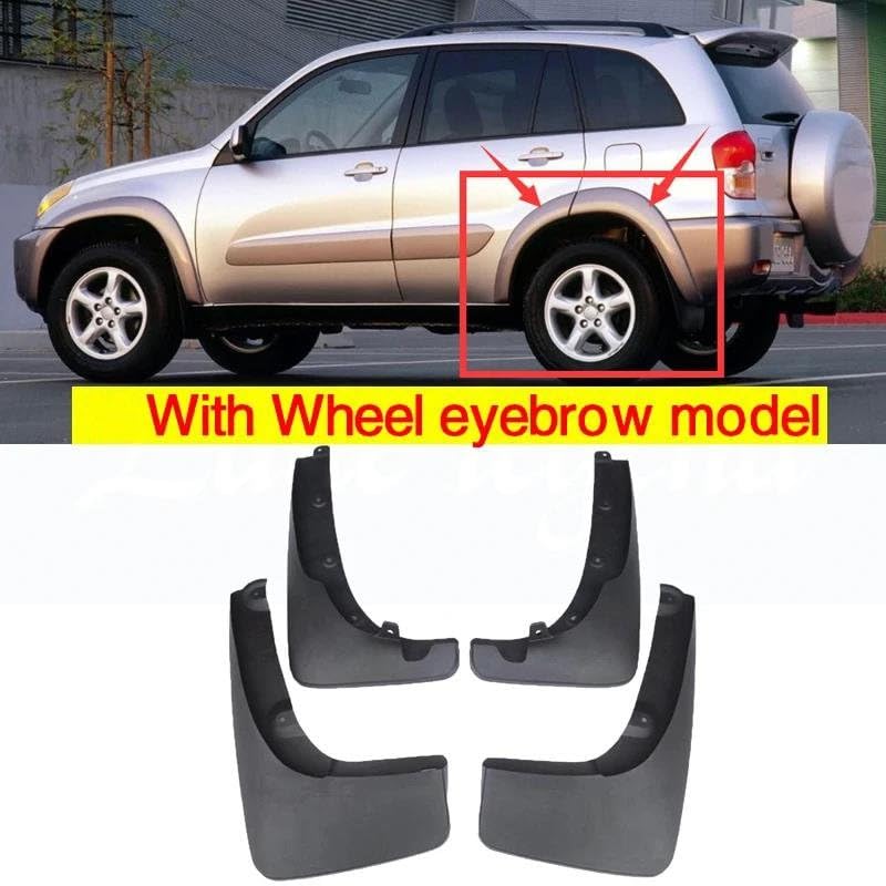 Bavettes extérieurs pour RAV4 2e génération protection intégrale rigide 4 pièces - 2