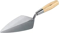 Bon Tool 72-212 Narrow London Brick Trowel - 9-Inch Carbon Steel Blade, Wood Handle for Pro Masonry