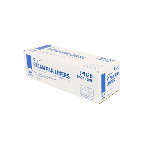 Miniatura 2 de Royal 16 Pan Steam Pan Liner con lazos de torsión, caja de 500