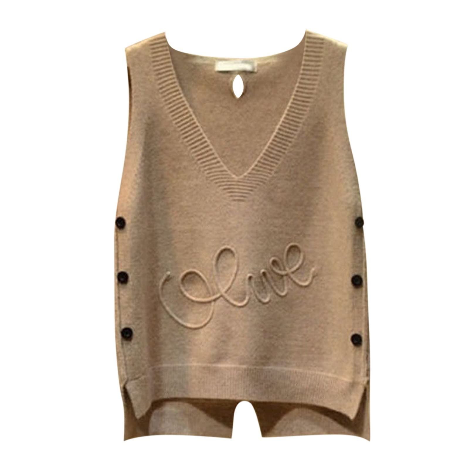 Womens Cable Knit Sweater Vest Vintage Sleeveless Crewneck Knitwear Lightweight Knitted Pullover Tops Fall Winter