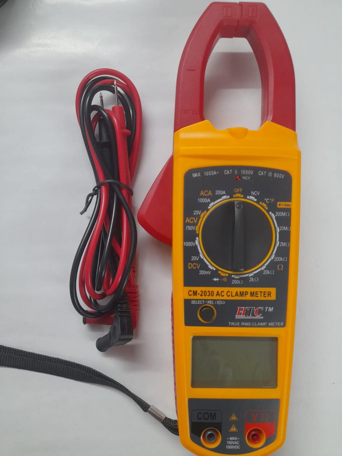 Rytee Sales HTC Digital AC Clamp Clip-on Meter 1000A Tester , Multicolour - Image 2 thumbnail