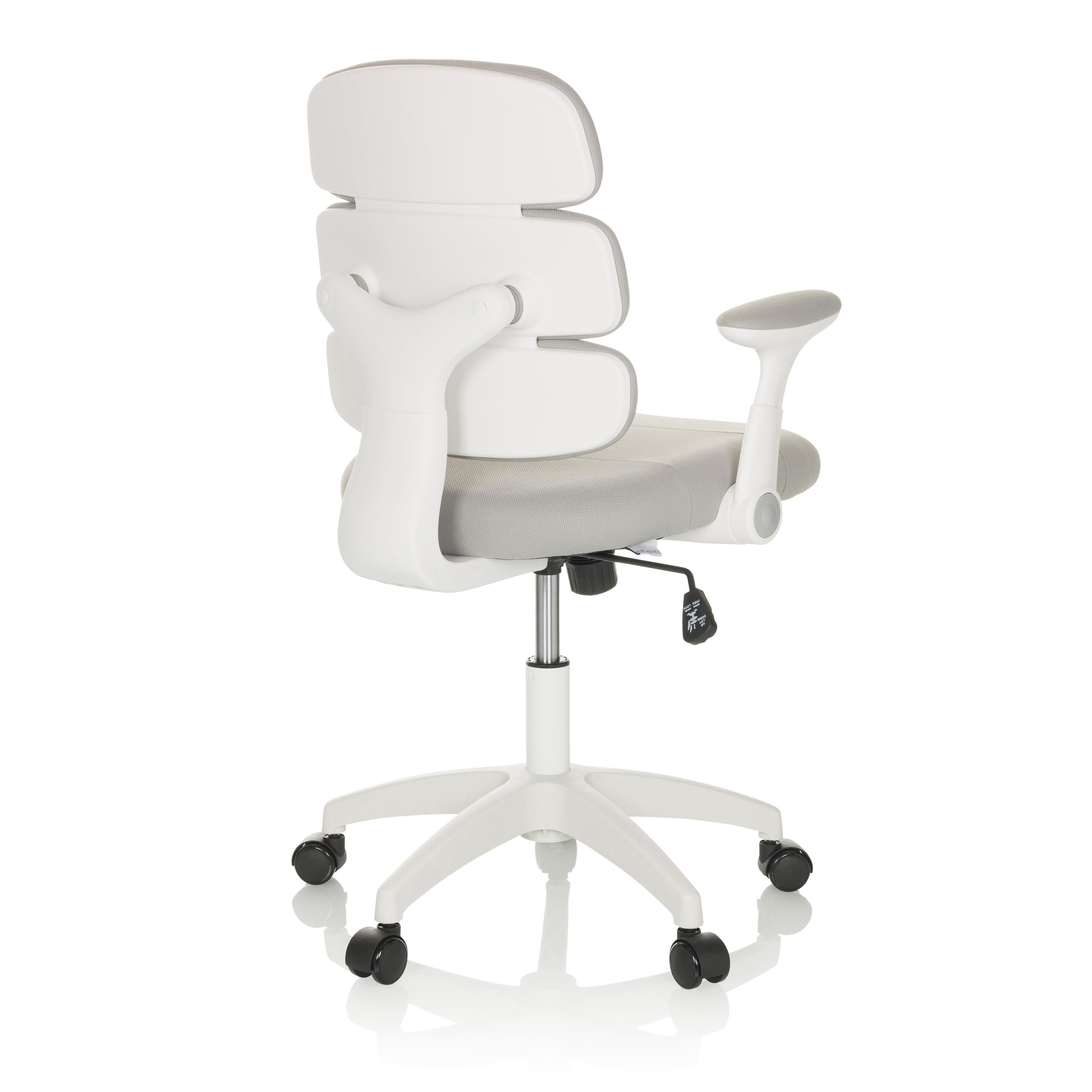 hjh OFFICE Silla de Escritorio Kid ERGOLINO W Silla giratoria Infantil con Respaldo ergonómico, Gris, 736428