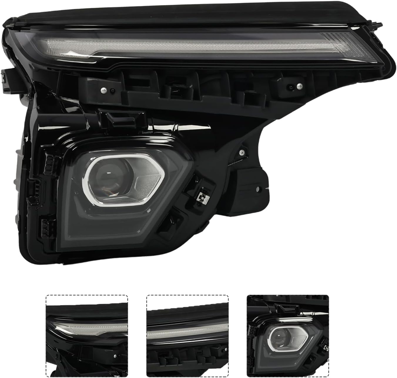 Headlight Assembly Passenger Side Compatible with Trailblazer RS/LT/LS/Activ 2024-2025 w/DRL Front Right Projector Headlamp Light 42889648