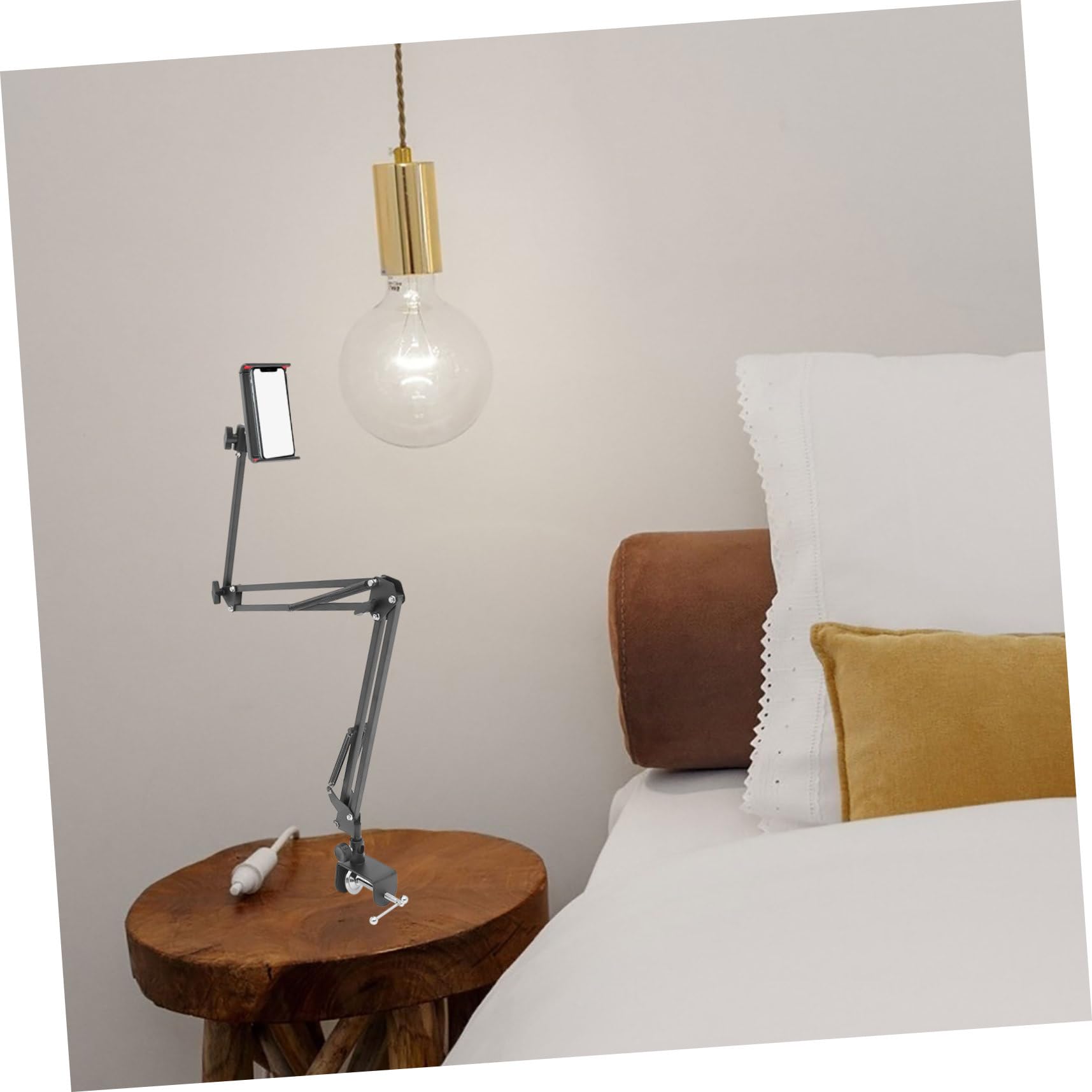 jojofuny 1pezzi Supporto Per Telefono e Tablet e Portatile Design Telescopico Stabile e Resistente Adatto Per Uso Domestico e Ufficio Facile Da Installare e Trasportare