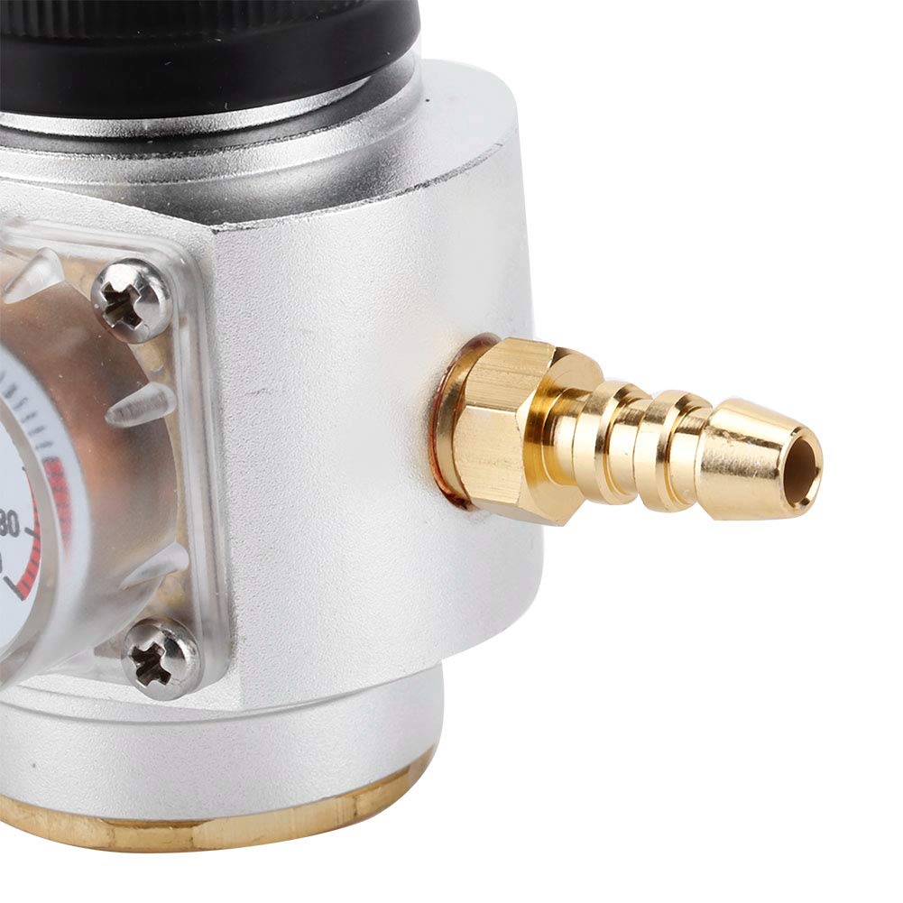 Mini reduktor gazu CO2 T21 * 4 zestaw manometrów sody z kablem do ładowania CO2 Regulator 0-90 PSI z argonem Mig Tig regulator spawania butli (dla Europy)