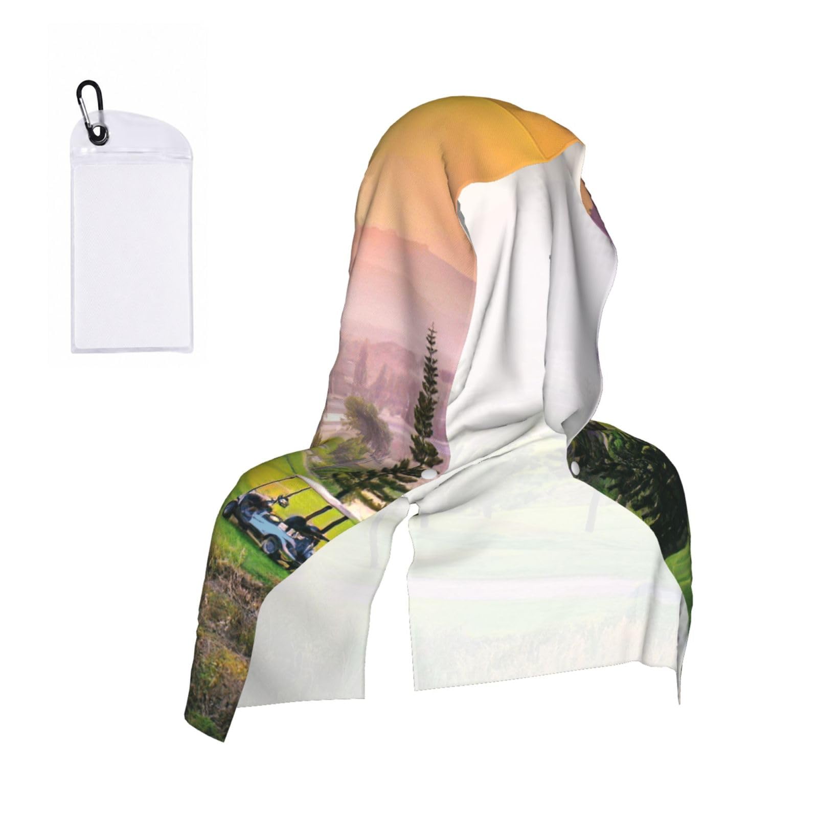 ZYJHYY Golf Resort Park Print Unisex Swimming Towel Practical Camping Towel Skin-Friendly Cooling Towel For Workout Training