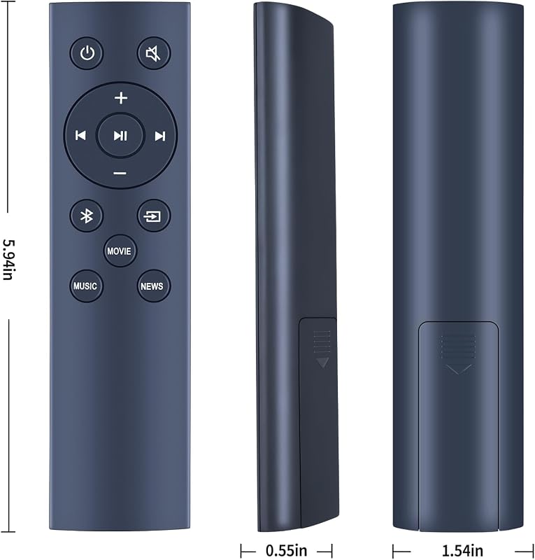 TCNOUMT Távirányító TCL Soundbar Hangprojektor Alto 3 TS3100 Alto 7 TS7010 TS7000 Alto 6 TS6100 Modellekhez Kompatibilis Távvezérlő