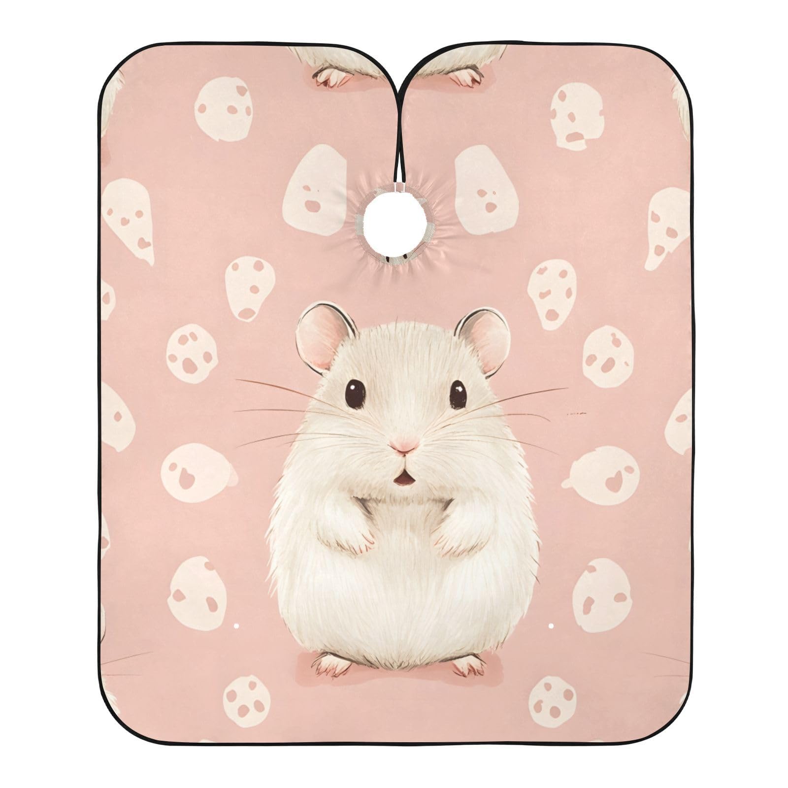 Hezely Cute Guinea Pig Hair Dye Cape, Barber Cape for Adults,Waterproof Salon Cape,Waterproof Hairdressing Styling Hair Cutting, 65