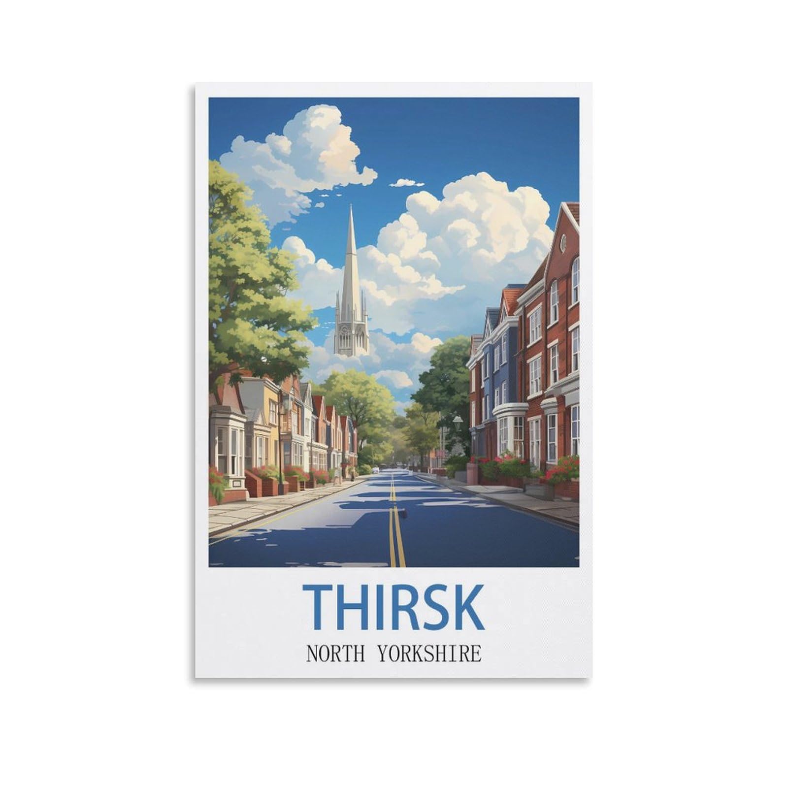 Vintage Metal Tin Sign Funny,Thirsk North Yorkshires,Wall Decor Kitchen Garage Dining Room Home Decor Hotel Decor Gift 30x40cm