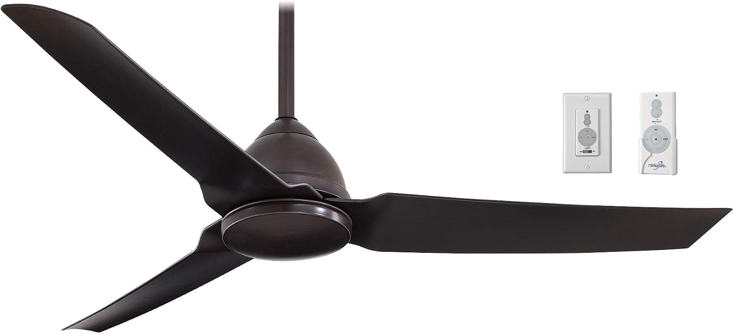 Minka-Aire F753-KA, Java Kocoa 54" Outdoor Ceiling Fan with Remote and Additional Wall Control