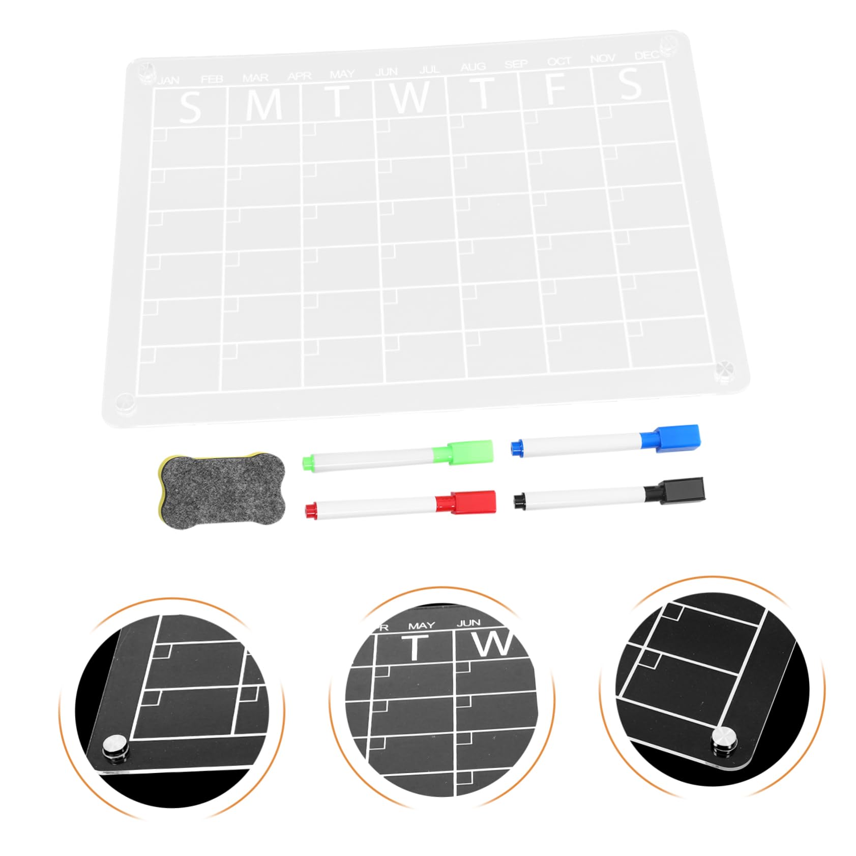 Veemoon Kleines Whiteboard-tafel Memoboard Aus Acryl Für Haushalt Schreibtafel Aus Acryl Für Schüler Und Schreibtisch Haushaltsbedarf Und Bürobedarf