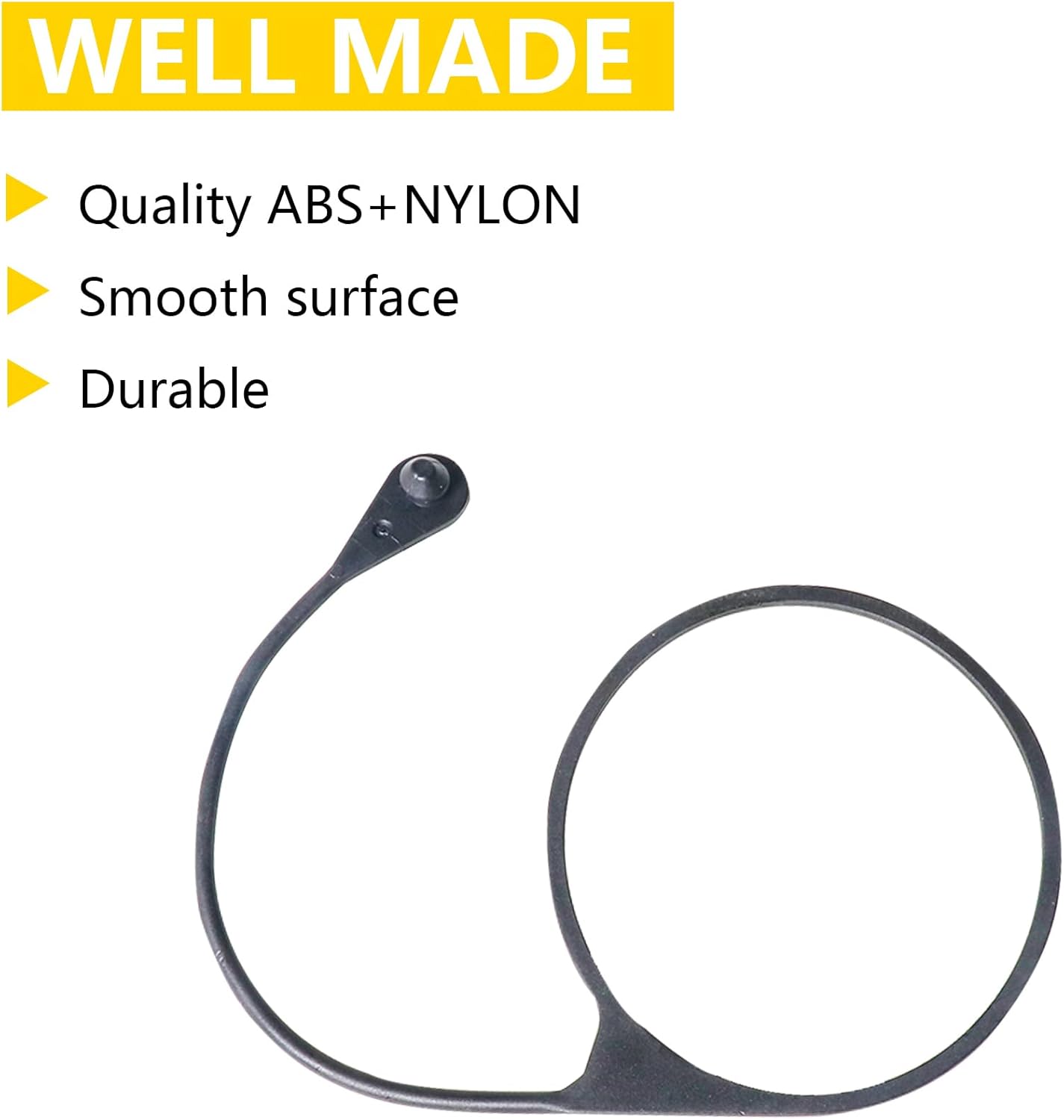 Fuel Gas Cap Tether Compatible with 2018-2024 2025 Jeep Wrangler JL 2/4 Door 4XE Gladiator JT Accessories Fuel Tank Cap Rope Fuel Filler Gas Lanyard Replacement