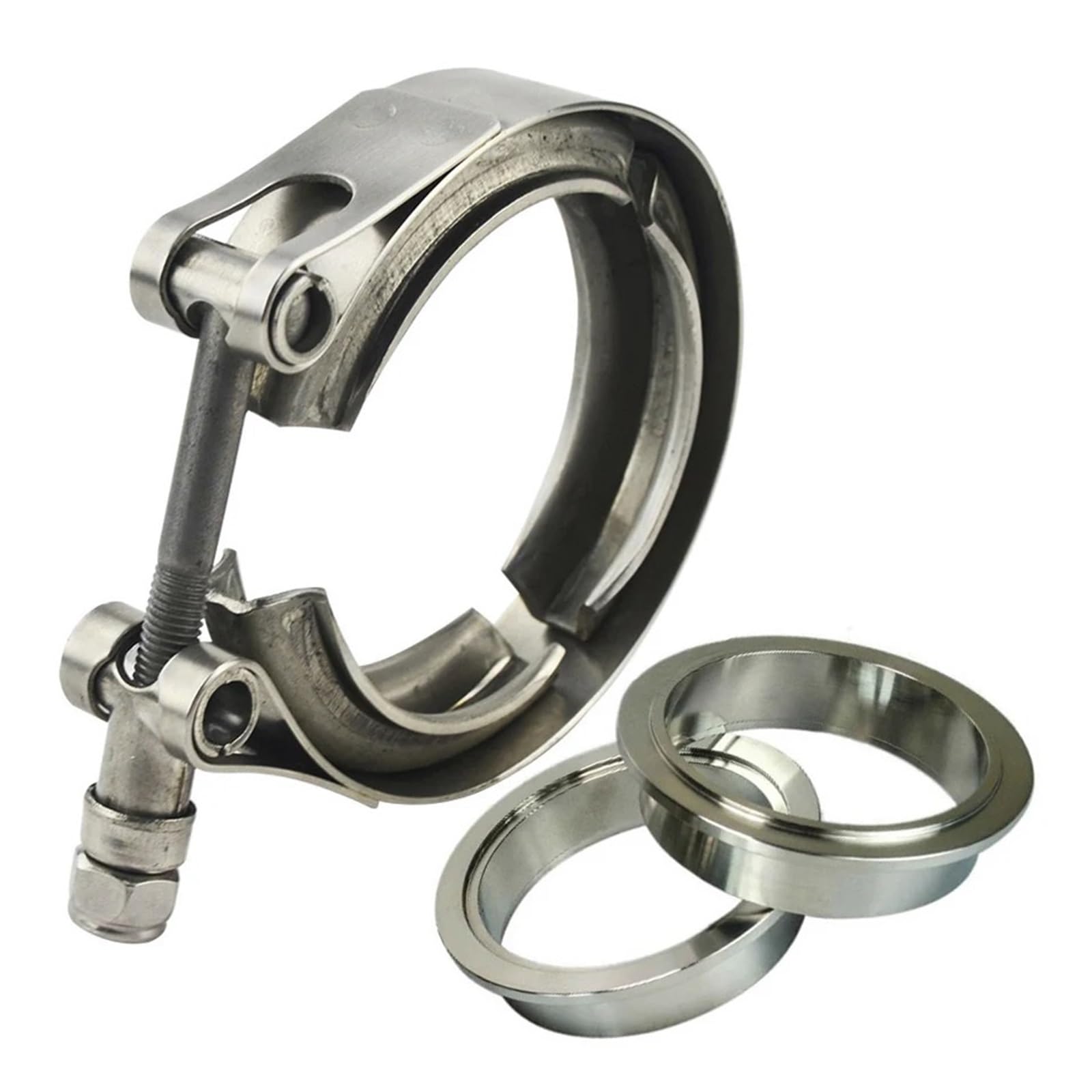 V-Band-Auspuffschelle 1,5–6 Zoll Auspuffflansch V-Band-Schelle V-Band-Schalldämpferschelle(152mm 6inch)