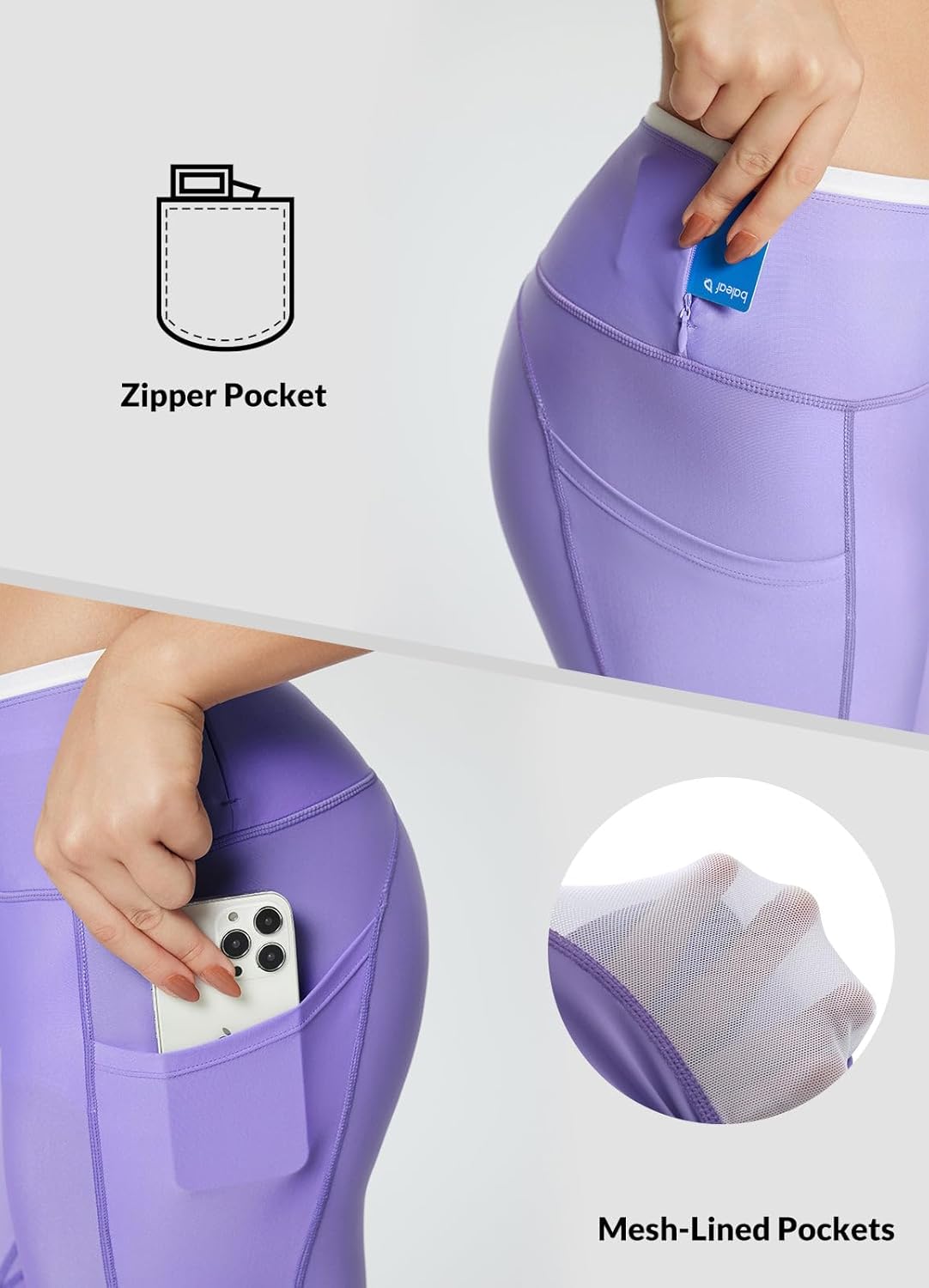 baleaf Women's 28" High Waisted Swim Pants Swimming Leggings Sun Protection Modest Swimsuits UPF50+ with Pockets