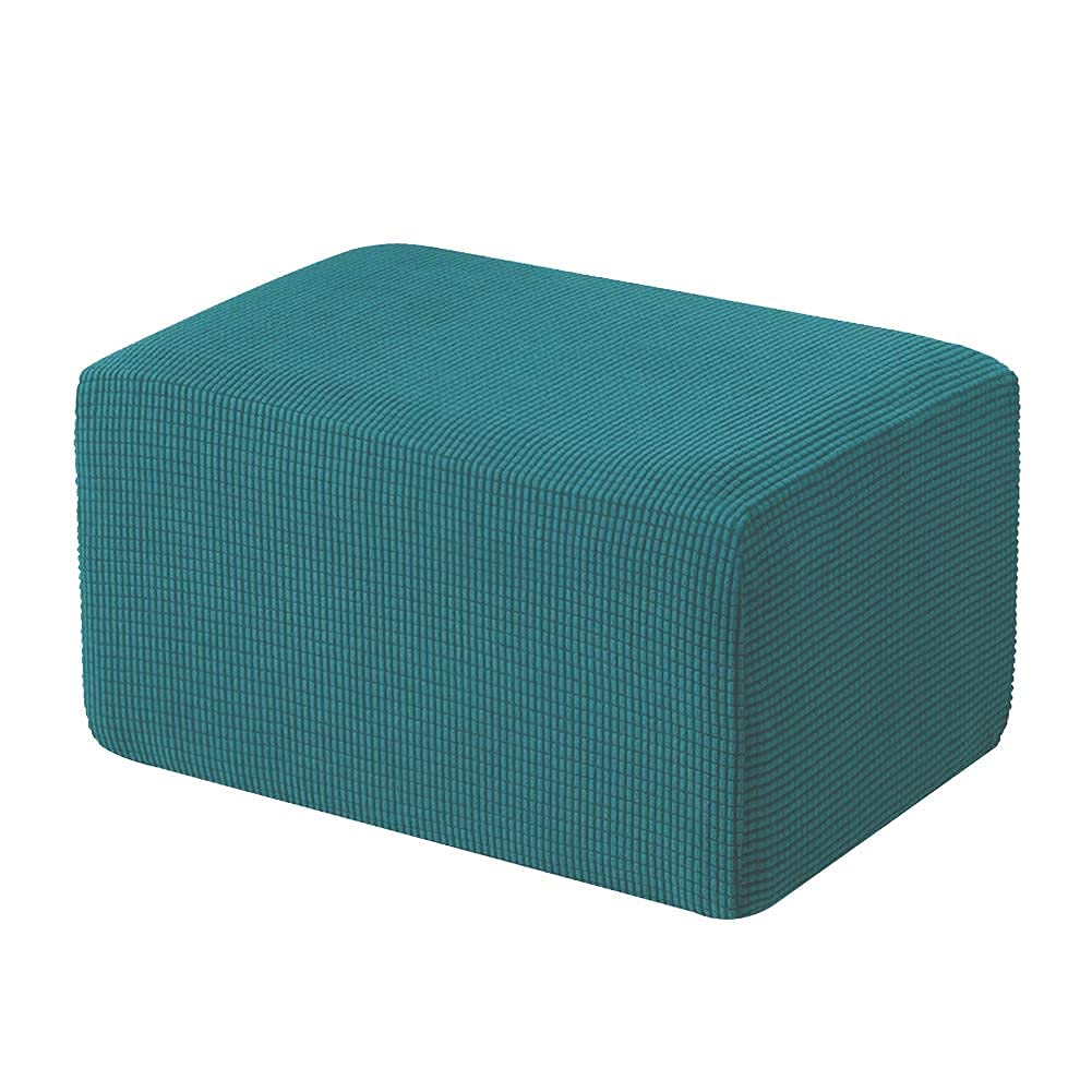 Housse de repose-pieds lavable pour protéger votre pouf bleu