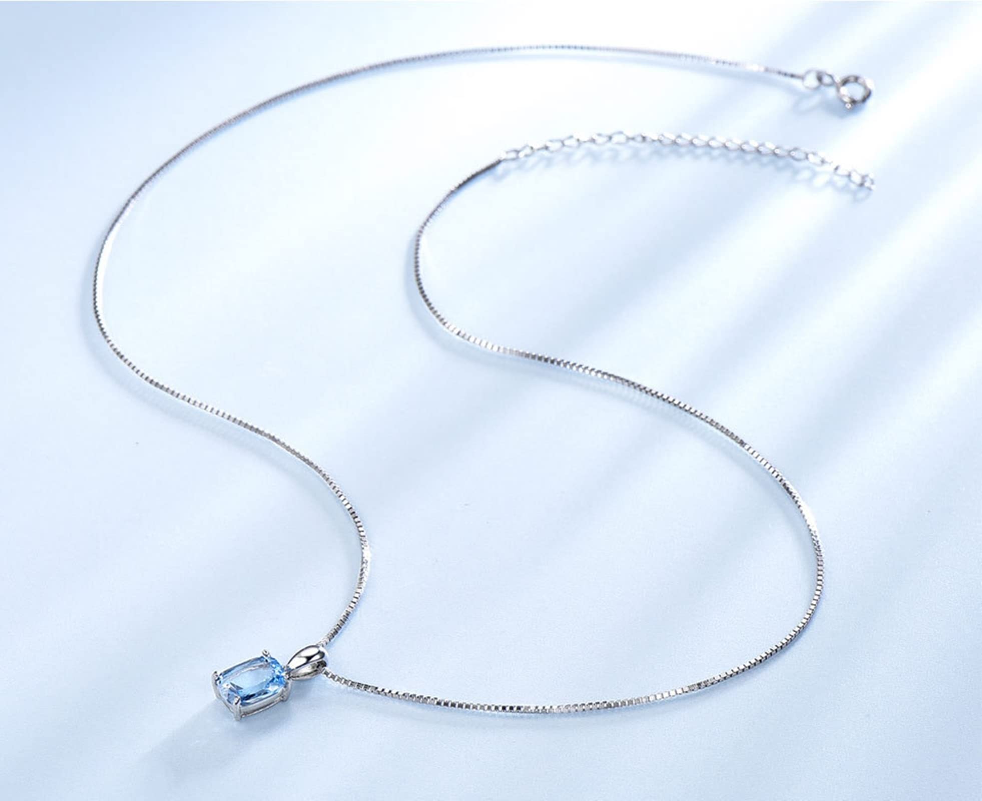Set di gioielli da sposa per matrimonio in argento Sterling, blu vintage collana e orecchini set per le donne rettangolo set di gioielli in metallo
