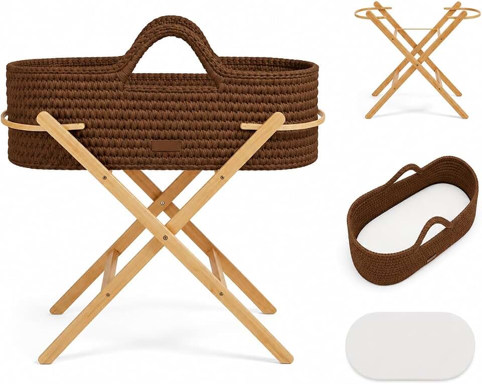 Ickle Bubba Panier Moïse et Support Pliable Nova Crochet