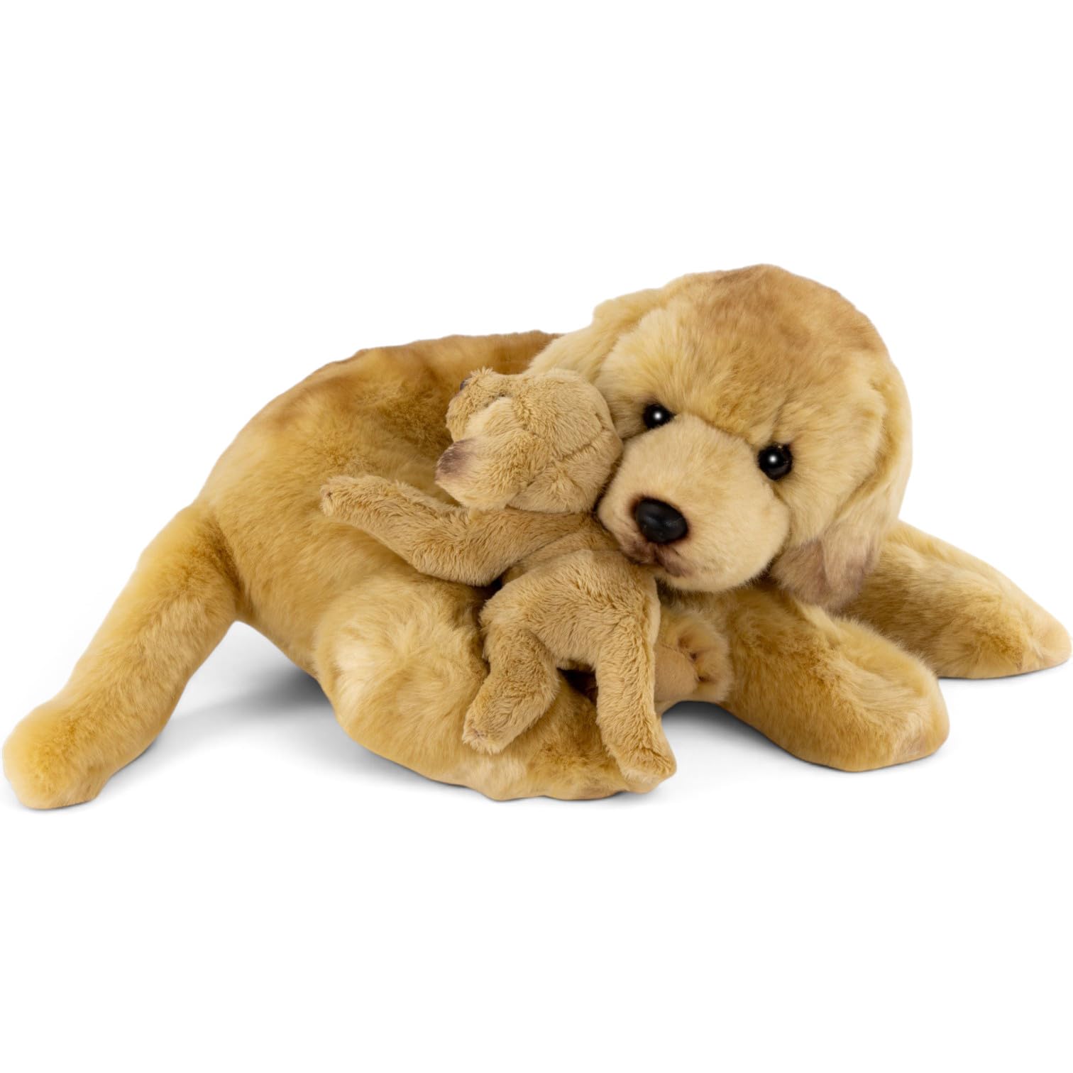 Carl Dick Labrador avec bébé 30 cm. Peluche, Jouet en Peluche, Animal en Peluche 3618