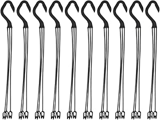 DOITOOL プランターフック 10個セット 吊り下げプラスチック製 ハンギングバスケット用 植木鉢ホルダー 屋内外対応 バルコニー ガーデン用