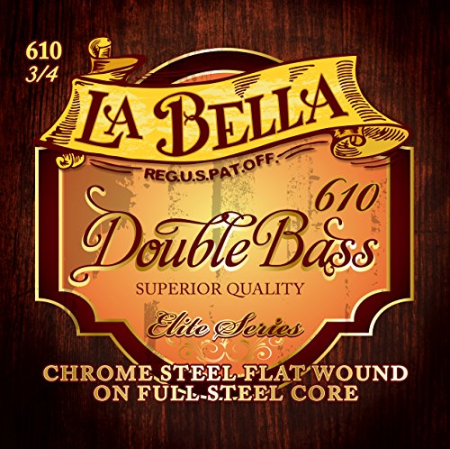 Labella RC610 Elite Série Jeu de Cordes pour Contrebasse 3/4 - Les Beatles, Paul McCartney, John Lennon, RIngo Starr, George Harrison Labella RC610 Elite Série Jeu de Cordes pour Contrebasse 3/4