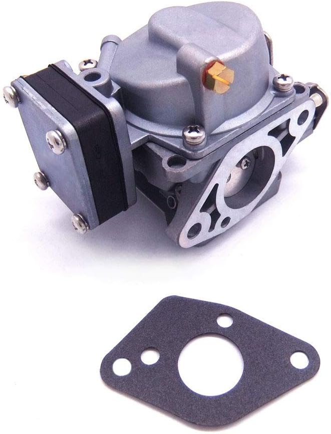 Boat Engine 3B2-03200-1 3K9-03200-0 3G0-03200-0 3B2032001M 3K9032000M 3G0032000M Carburetor Assy and 369-02011-0 369020110M Gasket for Tohatsu & for Nissan 2-stroke 9.8HP M9.8 NS9.8 Outboard Motor