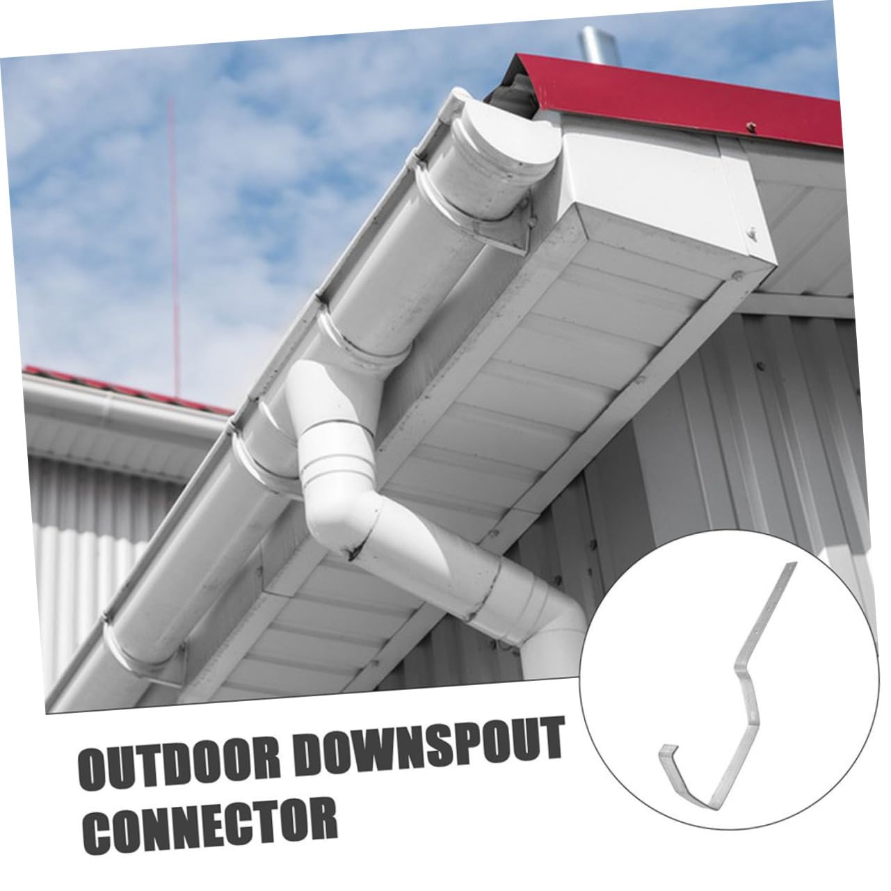 2pcs Heavy Duty Iron Rain Gutter Brackets - Metal Gutter Holders & Supports For Secure Installation