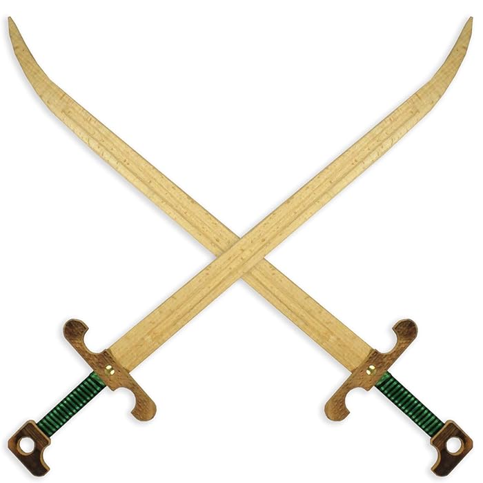 Buy AEVVV 2 Toy Turkish Sabers Wooden Swords for Kids 25 in Pair of