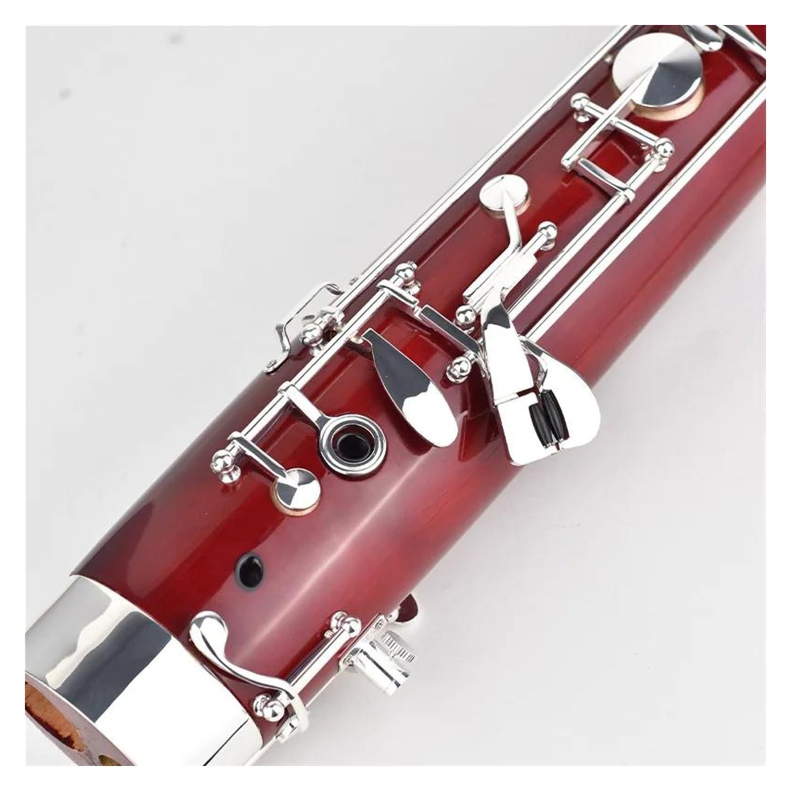 Fagotto Tono C Con Bottone In Rame Bianco Placcato Argento Fagotto Con Corpo In Tubo D'acero Con Custodia E Accessori Fagotto Per Principianti