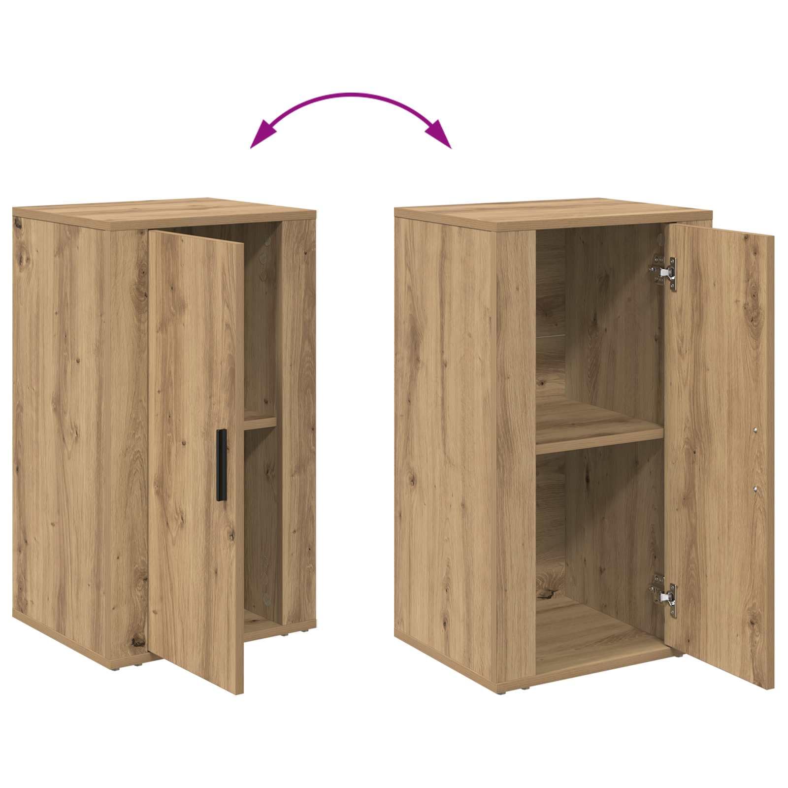 vidaXL Sideboard Artisan-Eiche 40 x 33 x 70 cm Holzwerkstoff