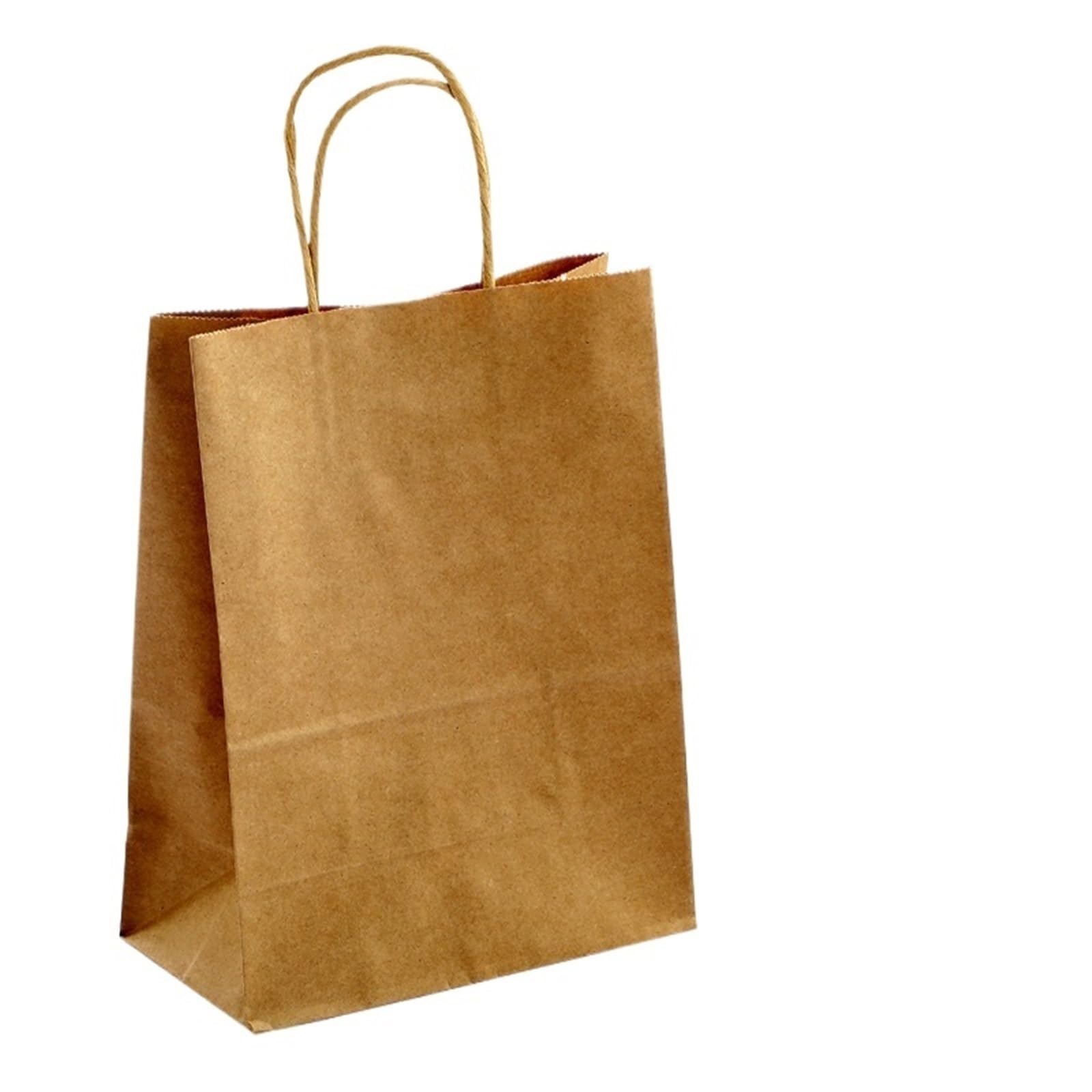 Bolsas de papel marrón con asas, varios tamaños, bolsas regalo, compras, for fiestas y regalos(30pcs-M)