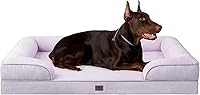 Vista 110 de EHEYCIGA Camas ortopédicas para perros extra grandes, cama impermeable de espuma viscoelástica XXL para mascotas con laterales, fondo antideslizante