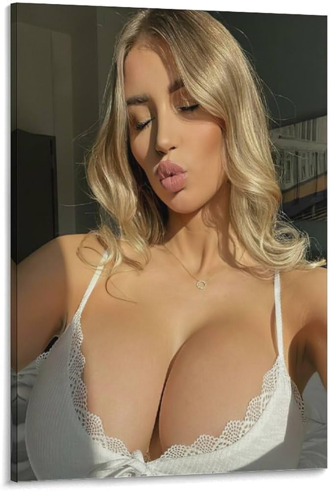 Amazon.com: WIOLPCH Mikayla - Póster sexy para mujer, con pechos grandes, bikini caliente, 63, pintura en lienzo, póster de arte de pared para dormitorio, sala de estar, dormitorio, oficina, 16 x 24