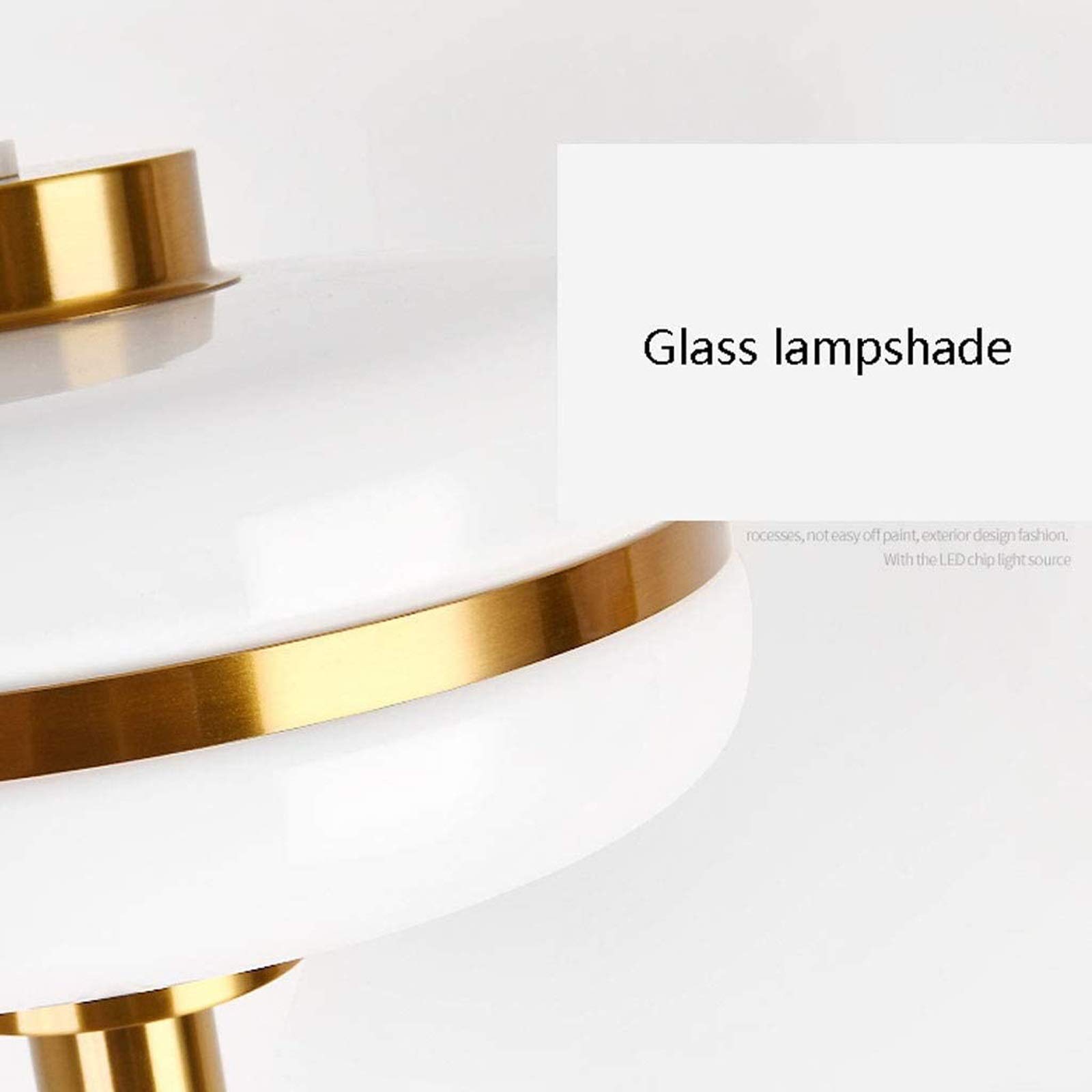 HASMI Piantana Lampada da Terra 59,1 "Lampada da Terra a LED in Metallo Contemporaneo for camere da Letto, Soggiorno, Ufficio, Lettura, Oro Lampada da Terra