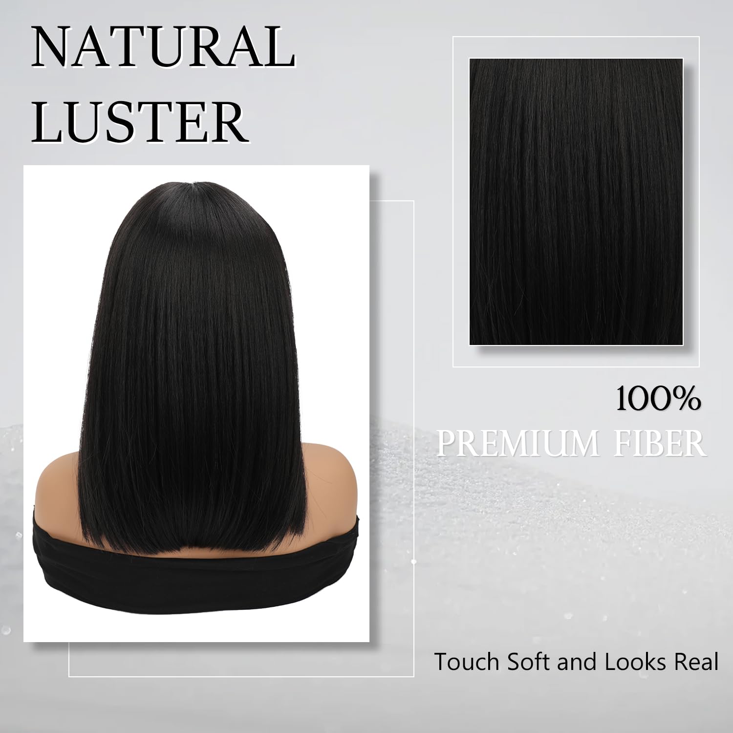Shoulder Length Bob Wig Synthetic Heat Resistant Glueless Adjustable Cap Amazon.com : PARK YUN Short Red Bob Wigs for Women Glueless  main image 2