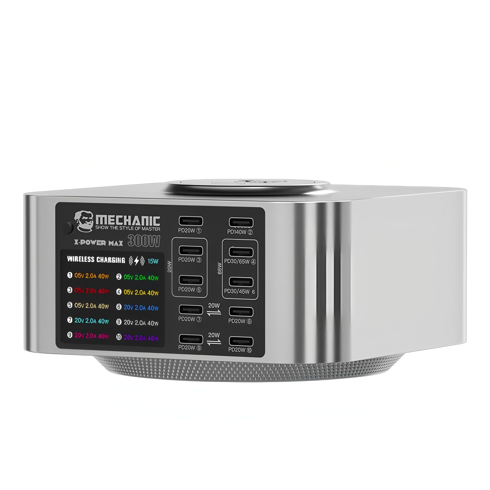 Chargeur Mechanic X-Power 150W pour organiser un bureau connecté