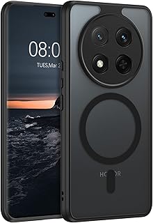 جراب مغناطيسي رفيع شفاف مطفي متوافق مع ماج سيف مضاد للخدش ناعم ممتص للصدمات لموبايل X9C شبكة الجيل الخامس 5G