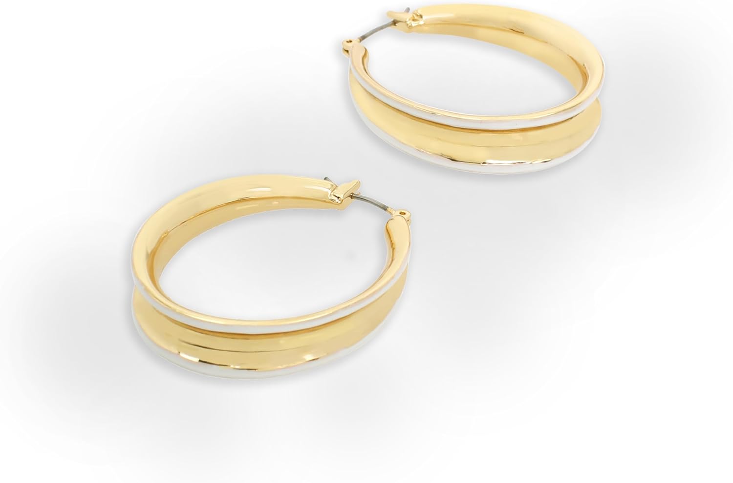 Robert Lee Morris Womens Molten Patina Curved Hoop Earrings - Image 4