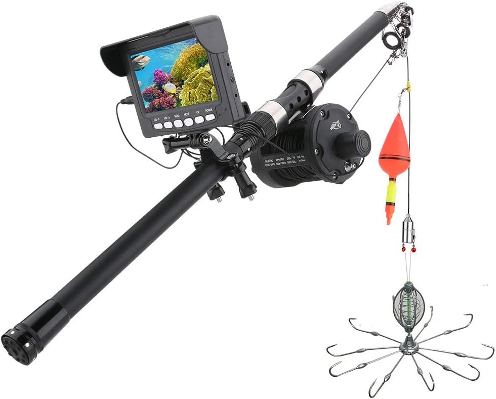 Unknown Brand 25M 1000TVL Fish Finder Underwater Fishing Camera 4.3 inch TFT Color Monitor 10PCS LED 175 Degrees Sea Wheel Camera for Fishing