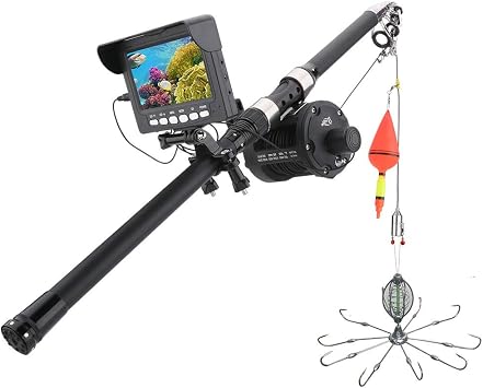 1000TVL Fish Finder Underwater Fishing Camera 4.3 inch DVR 10PCS LED 175 Degrees Sea Wheel Camera for Fishing,30m 20m