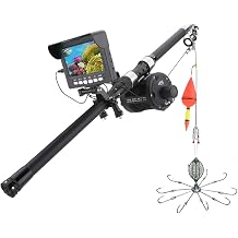 1000TVL Fish Finder Underwater Fishing Camera 4.3 inch DVR 10PCS LED 175 Degrees Sea Wheel Camera for Fishing,30m 20m