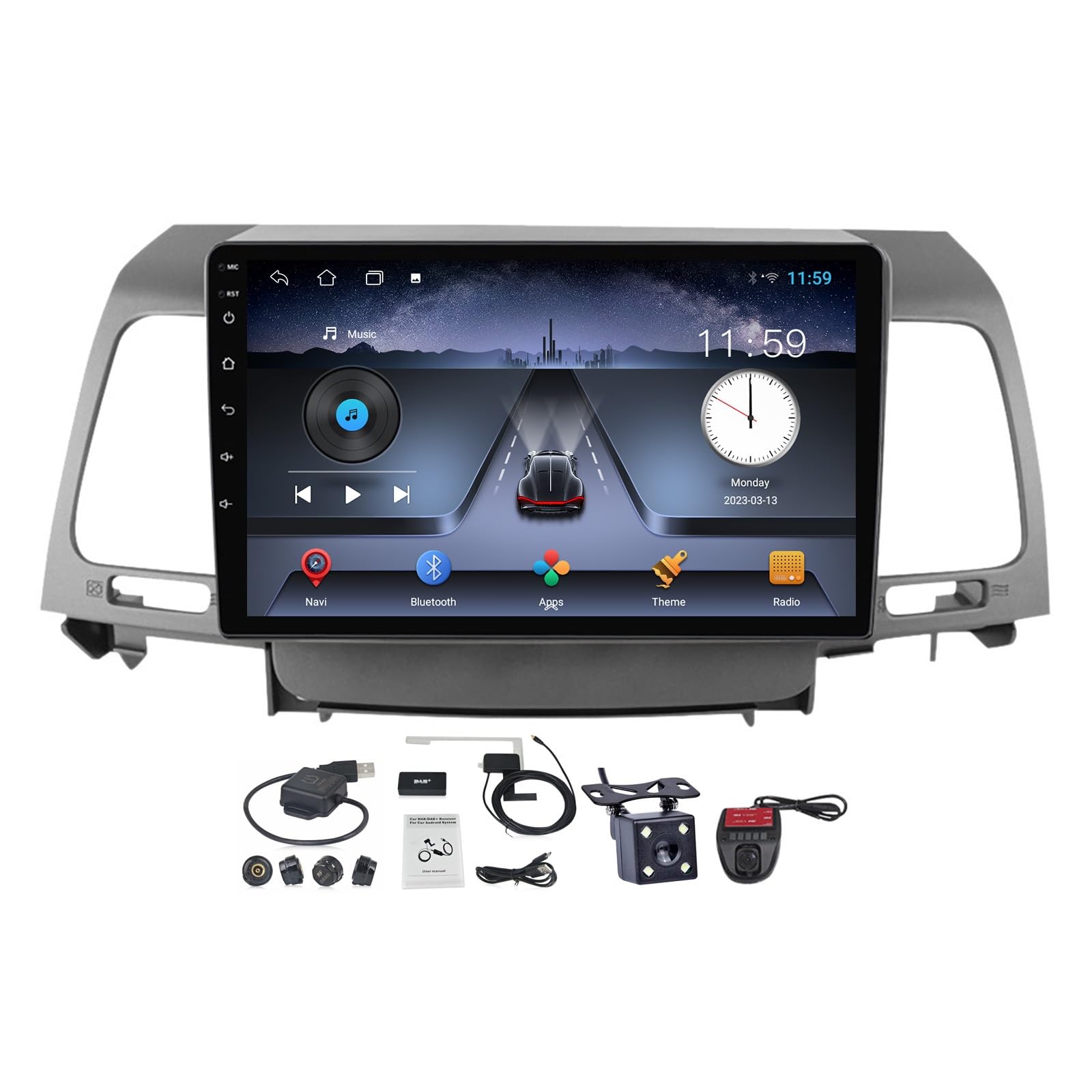 Autoradio Android 12 KIA Opirus pour remplacer votre poste d'origine et rouler serein