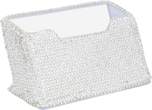 KEYPOWER Soporte para tarjetas de visita para oficina, pantalla profesional y de lujo, tarjeta de identificación de oficina para mujer con