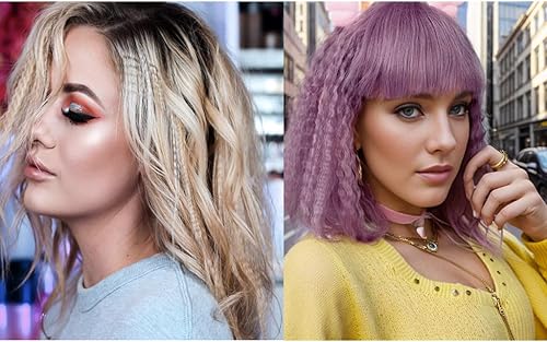 Miniatura 7 de Crimpadora de pelo para cabello ondulador voluminizador con placas de cerámica de titanio, herramientas de peinado para mujeres y niñas