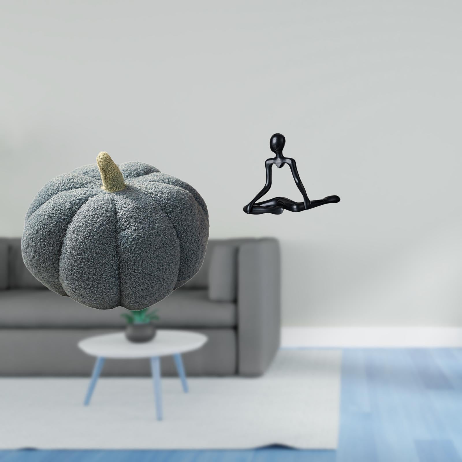 Enchanting Pumpkin Thinker Plush Sculpture Decorative Cushion for Bedroom Sofa Bed Unique Creative Housewarming Ornament Decor | Pillows | Home Dacor| Home & Garden-image-29