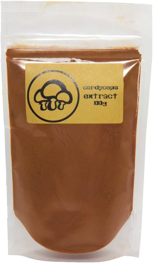 Cordyceps Mushroom Extract Powder by Appropriated Cultures - 100g (3.5oz) bulk powder - Supports Immunity, Energy, Stamina