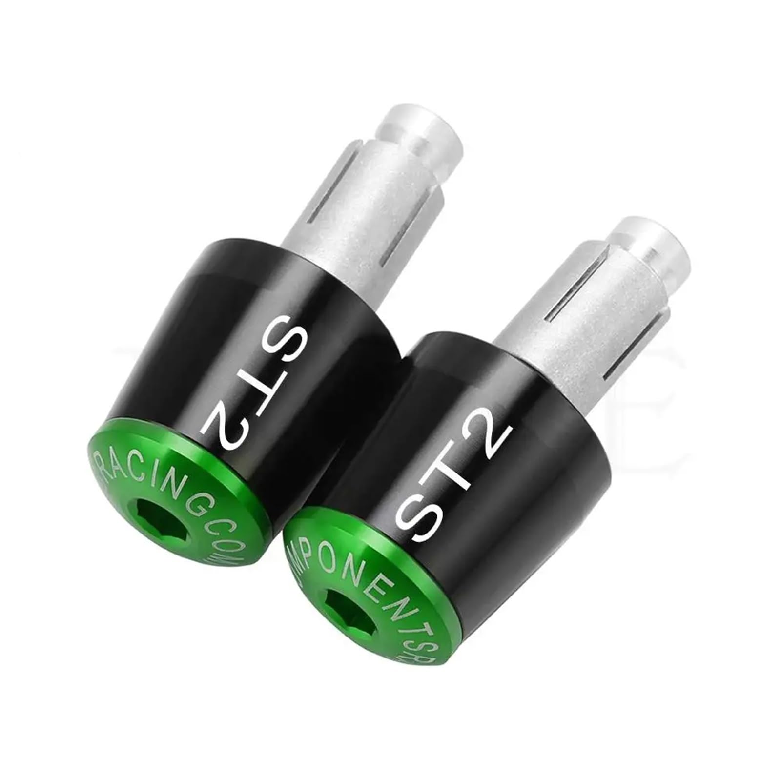 Bouchon anti-vibration Ducati ST2 embout de guidon moto noir vert - 8