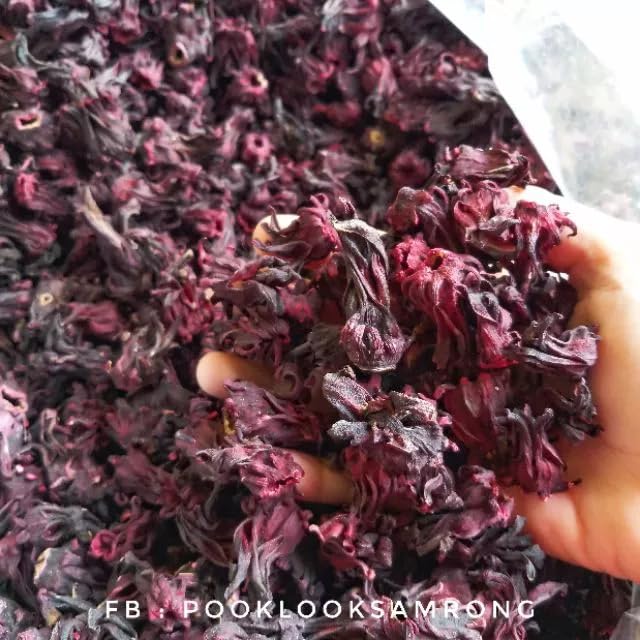 Miniatura 3 de Cáliz roselle seco de alta calidad  Flores enteras de hibisco sabdariffa para hacer té de hierbas y mermeladas vibrantes, 3.53 oz