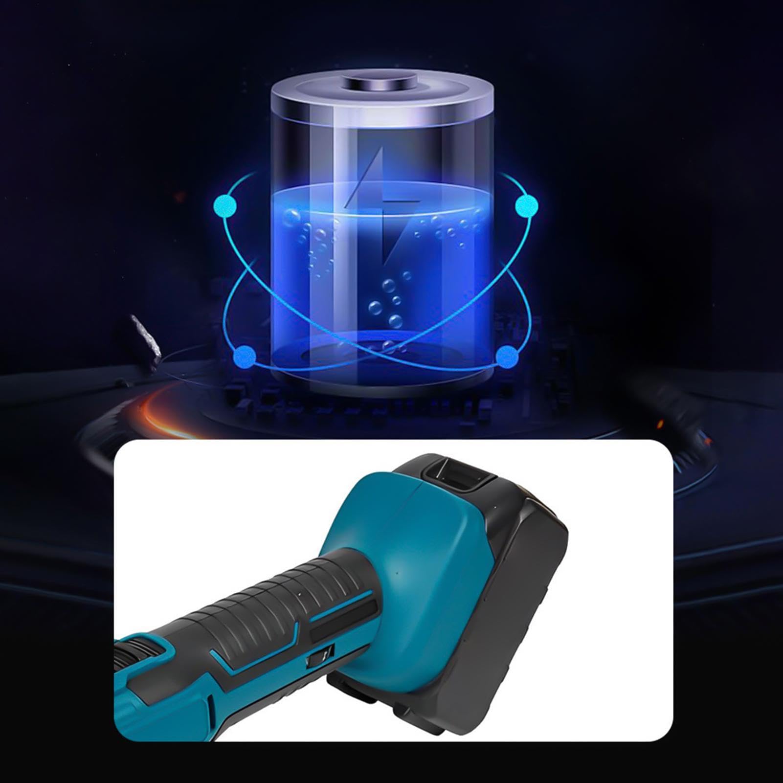 Smerigliatrice Angolare A Batteria Utensile da Taglio Oscillante | Smerigliatrice Angolare Per Legno per Uso Domestico, Officina, Garage, Esterno, Metalli, Legno e Industria