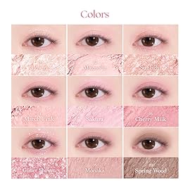 dasique Shadow Palette Romantic Blossom 7.6g I 9 Blendable Shades in Smooth Matte and Shimmer Finishes with Gorgeous Pearls | Eye Makeup Palette | Cruelty Free | K-beauty