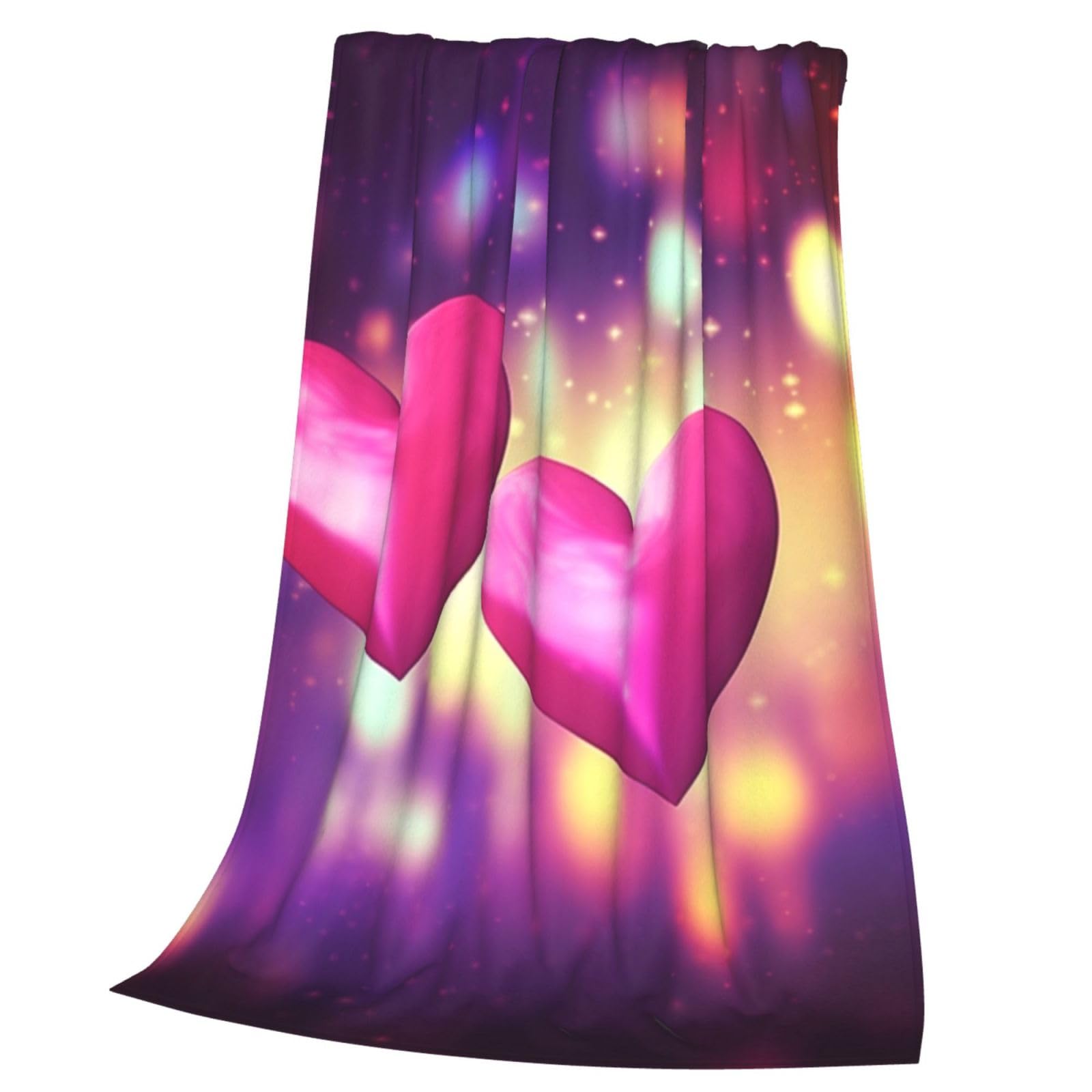 Couverture pour canapé imprimé bokeh drap de lit flanelle soirées cocooning